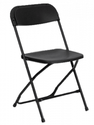 Folding Chairs  (Black)